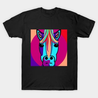 Colorful Horse (Salmon Orange) T-Shirt